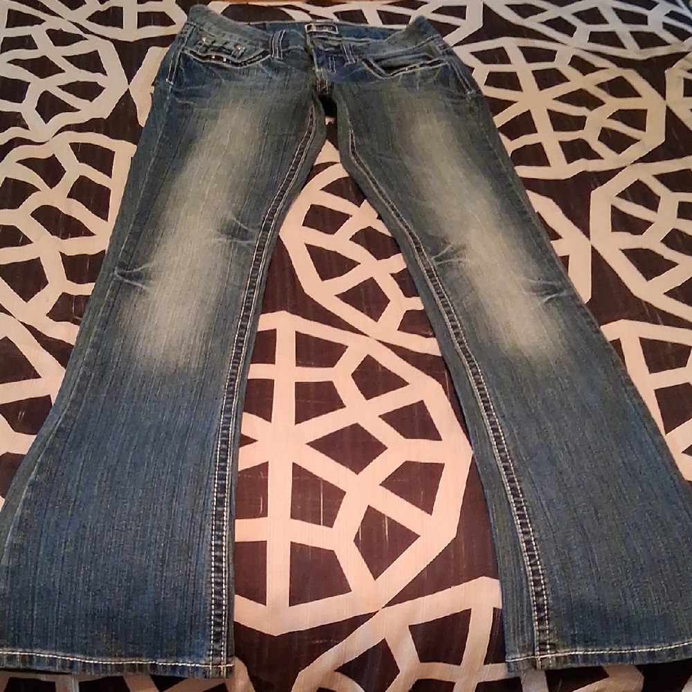 Soundgirl Flare Jeans in Classic Blue